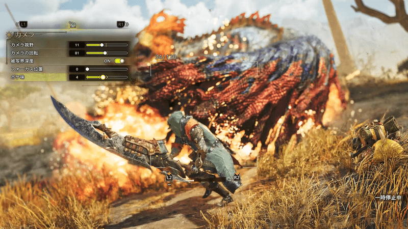 フォトモードの画面