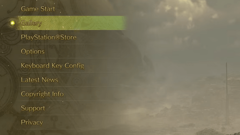 ギャラリーを選択