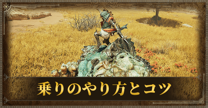 乗りのやり方とコツ