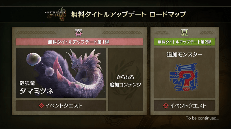 今後のアプデで新エリアが解放