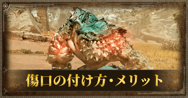 傷口の付け方・メリット