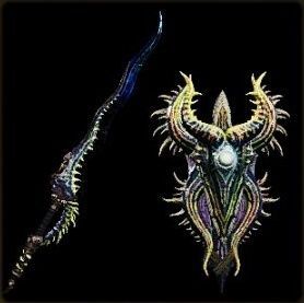 獄焔盾斧プウェザの外見