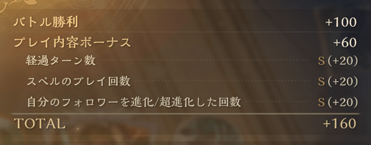 バトル内容ボーナス