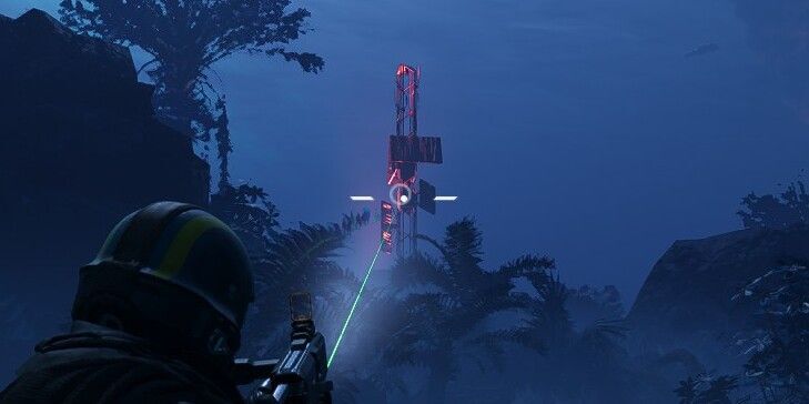 塔に付いている3つの板