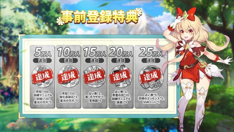 アベチュラの事前登録キャンペーン