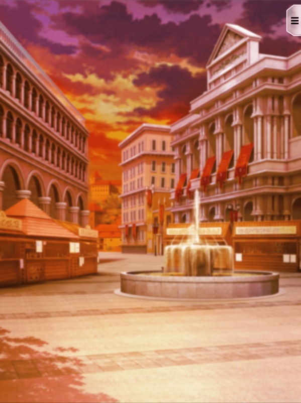 カルディリアの広場・夕方