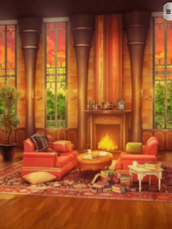 ルーベル寮の談話室・夕方