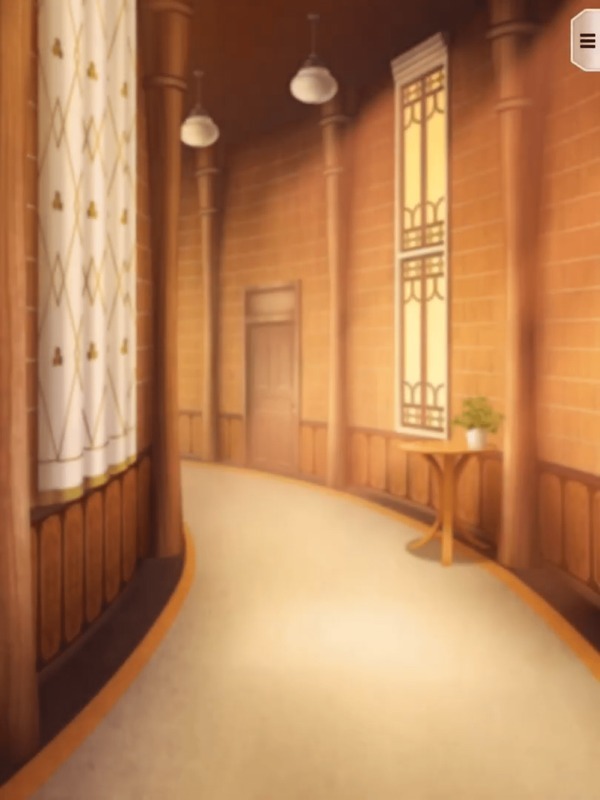 寮の廊下・夕方