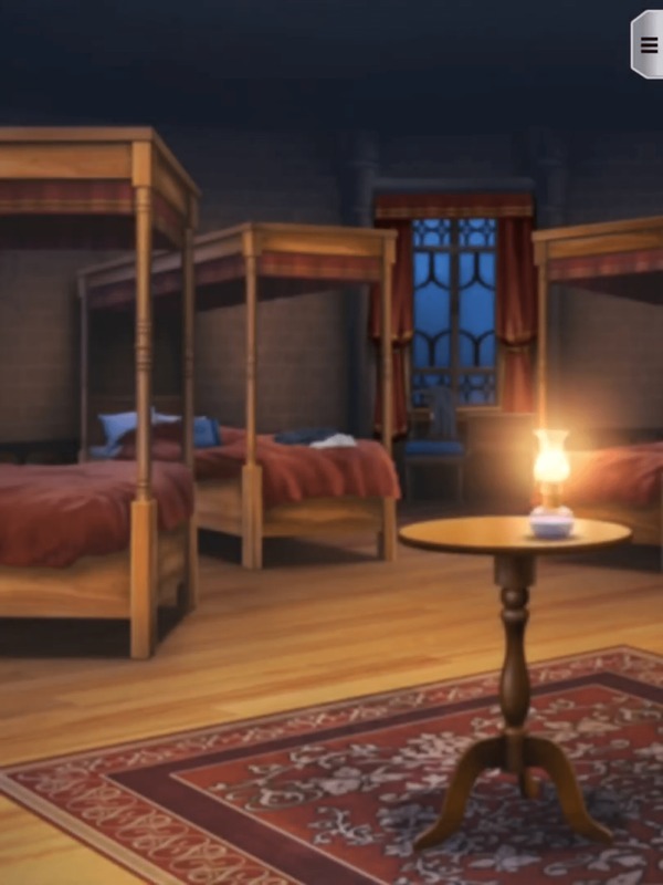 ルーベル寮の寝室・夜