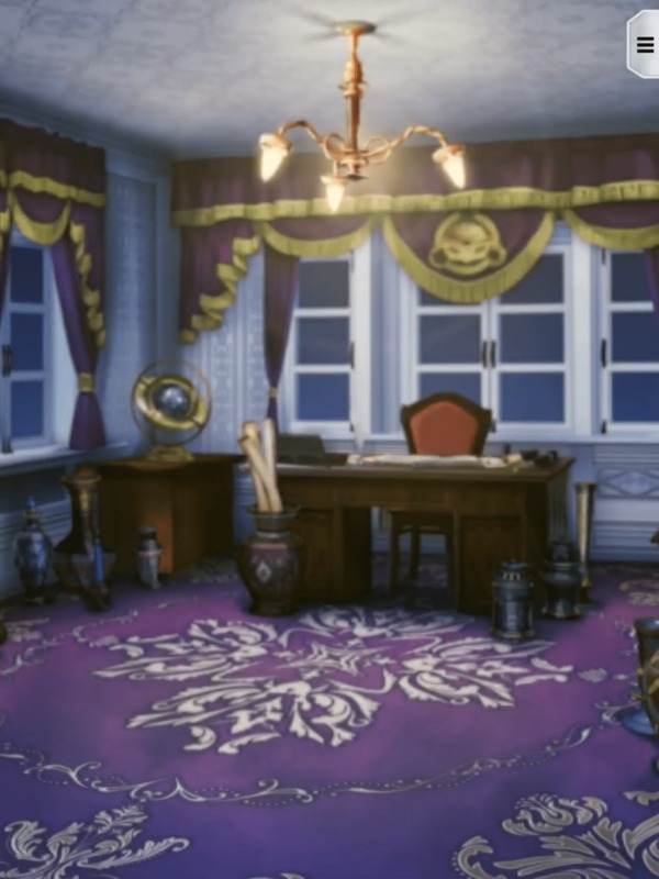 魔法省執務室・夜