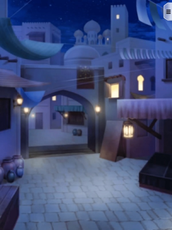 アラビアンナイトの街並み・夜