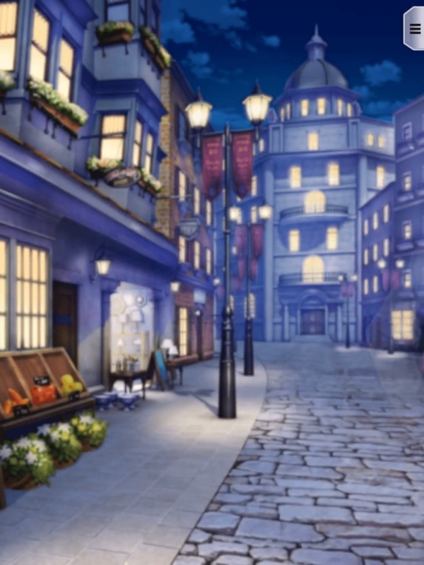 カルディリアの城下町・夜