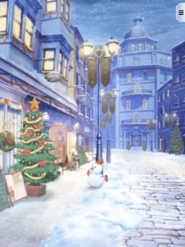 カルディリアの城下町・クリスマス・降雪