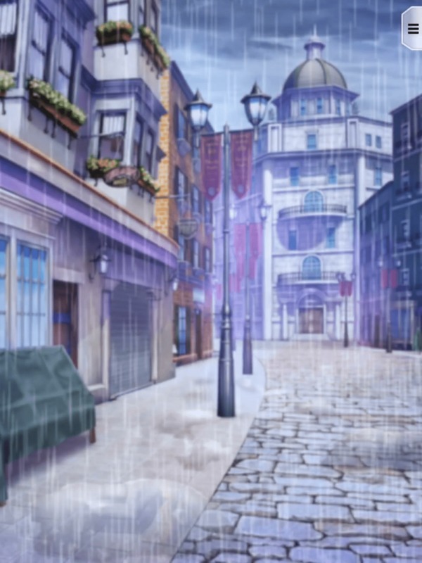 カルディリアの城下町・雨