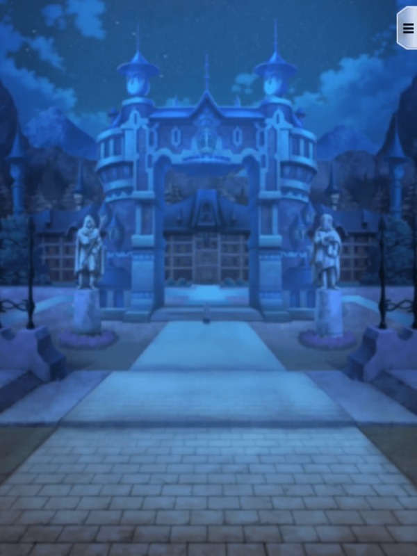 グロリアの学園外観・夜