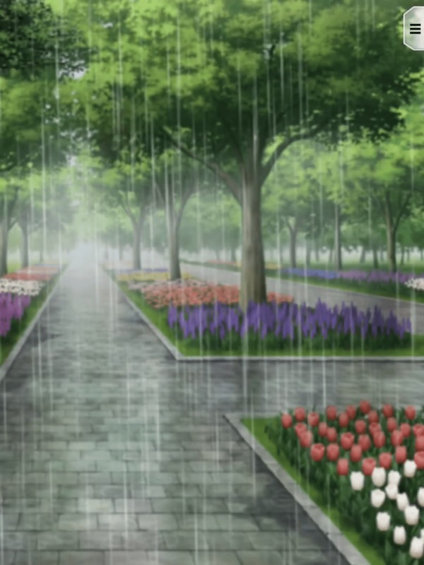 カルディリアの公園・雨