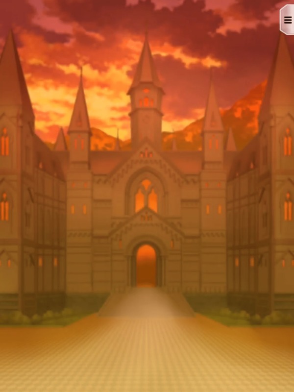 ローゼンフェスト城前・夕方