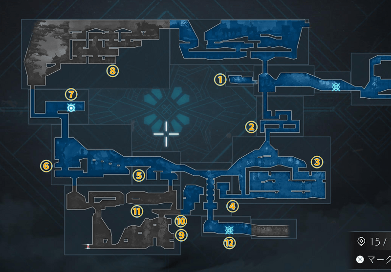 最終処分場のマップ