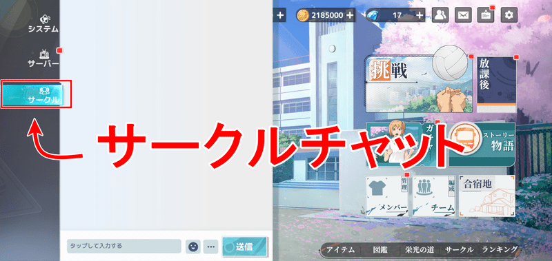 サークルチャット