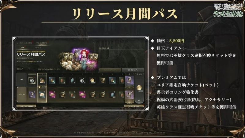 リリース月間パス