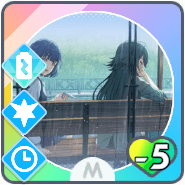 *雨宿りのバス停