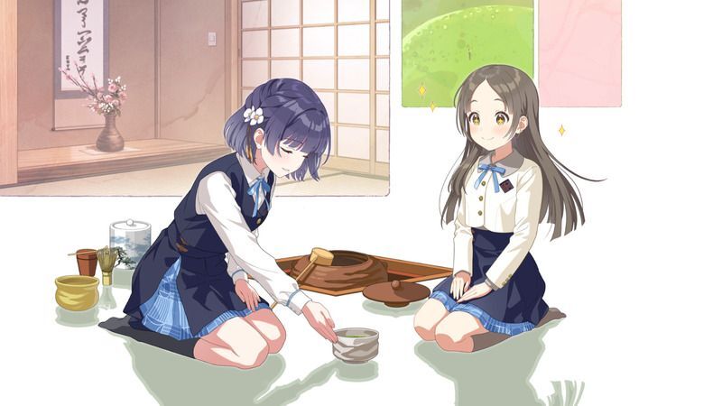 主菓子、甘い、薄茶、渋み