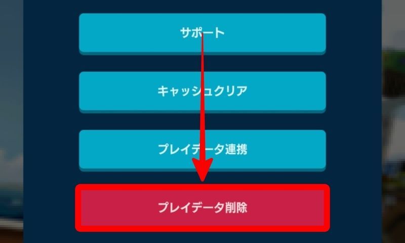 プレイデータ削除