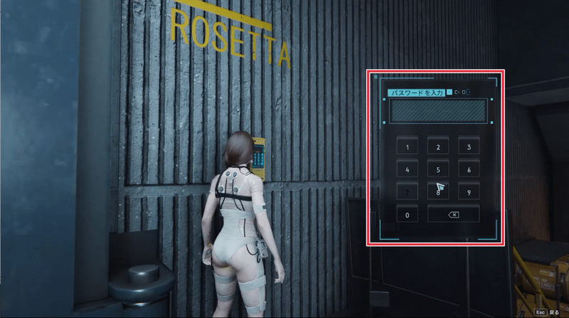 パスワードを入力