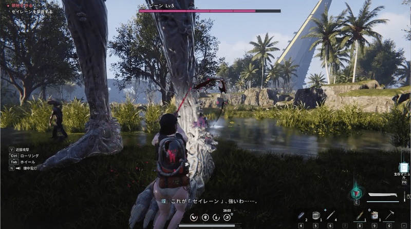 セイレーンLv5との戦闘