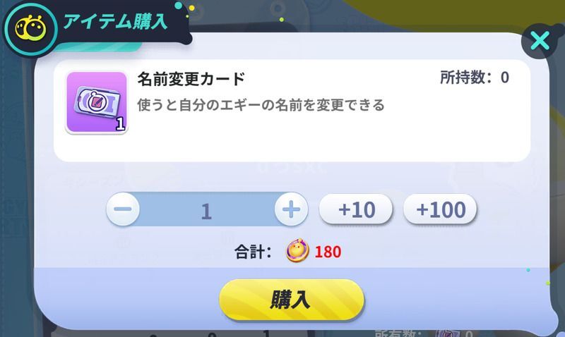 2回目以降は名前変更カードが必要
