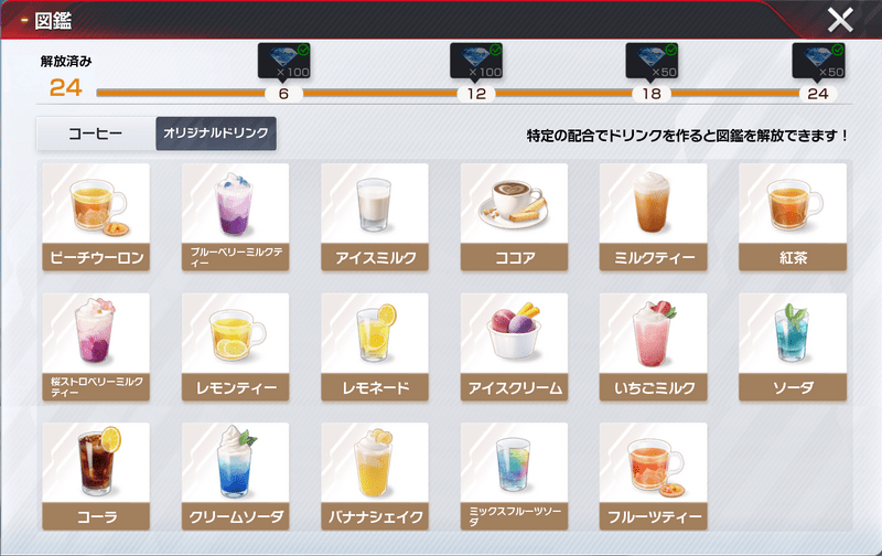 夏の特製ドリンク図鑑:オリジナルドリンク