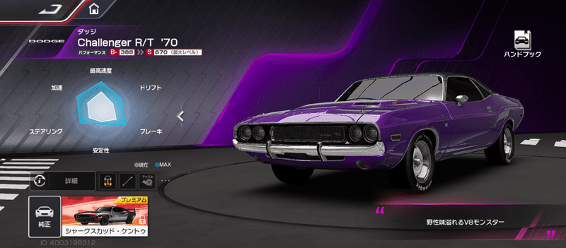 ダッジ Challenger R/T ’70