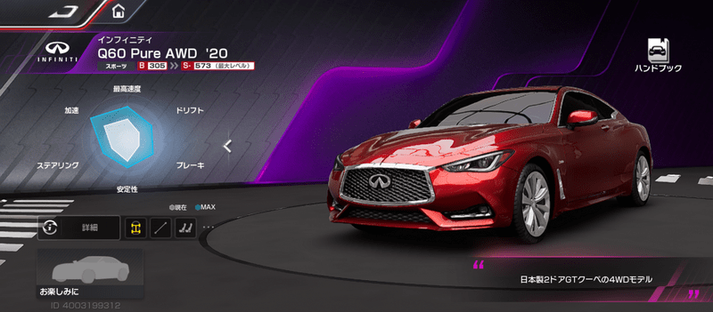 Q60 Pure AWD ’20