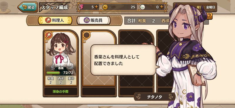 スタッフを配置