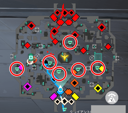 ショップの位置