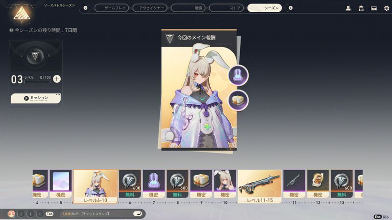 シーズンレベル