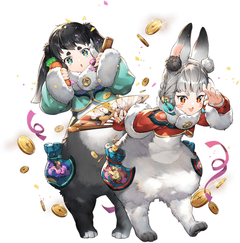 モフ姉弟の立ち絵