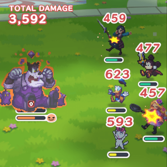 強力な全体攻撃