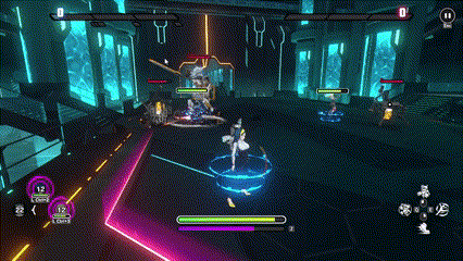 トライブナインの戦闘画面