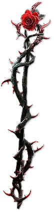 血の棘 覆われたクォータースタッフ