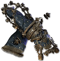 キトコの流れ 宝石をあしらった手袋