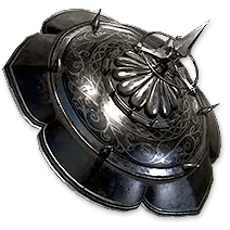 シルバーソーントゲ付きのバックラー