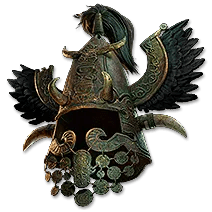 青銅の髭 角の冠