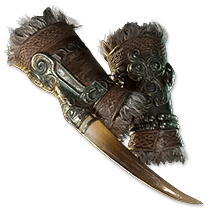 北の脚 なめし革の弓籠手