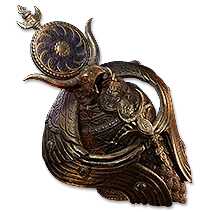 黒い太陽の紋章 覆われた大兜