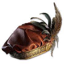 ゴールドリム フェルトの帽子