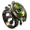 警戒の目 エメラルドの指輪