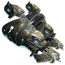 蒼炎の籠手 ゴールドキャストカフス