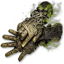 疫病の指 金網のラップ