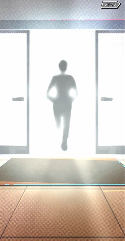 自動ドア金色演出